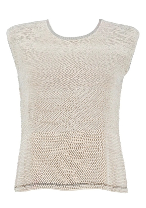 Nadini 2024 pre-owned pearl-embellishment top - Neutrals
