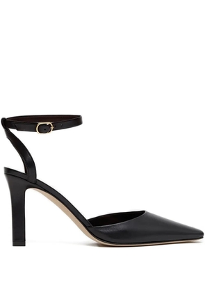 The Row ankle-strap pointed-toe flats - Black