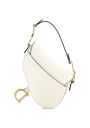Christian Dior Pre-Owned Saddle Handbag Leather Mini shoulder bag - White
