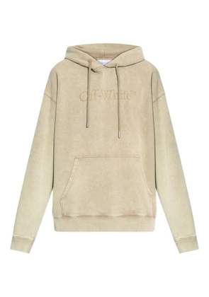 Off-White logo hoodie - Neutrals