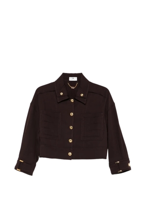 Elisabetta Franchi button-embellished jacket - Brown