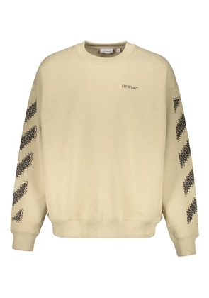 Off-White diagonal-stripe long-sleeve sweatshirt - Neutrals