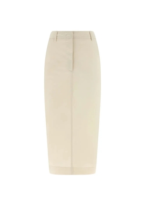 THELATEST Donna pocket split midi skirt - White