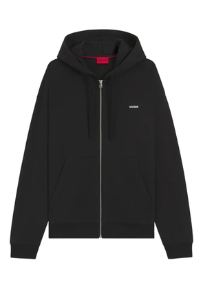 HUGO zip-up hooded jacket - Black