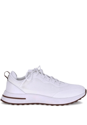 Loro Piana Week end walk lace-up nylon sneakers - White