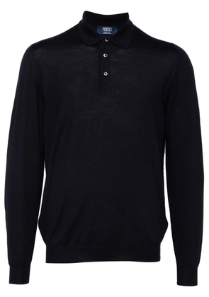 Fedeli virgin-wool polo shirt - Blue