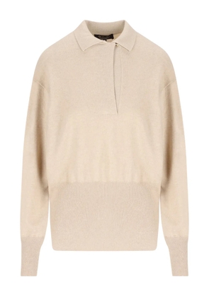 Loro Piana ribbed polo shirt - Neutrals