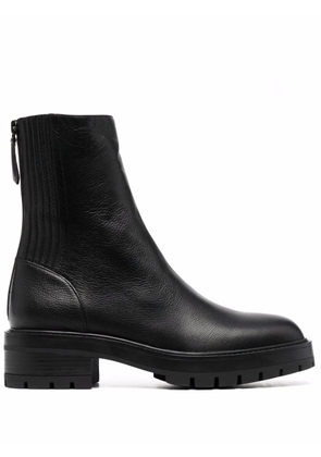 Aquazzura Saint Honore Combat almond-toe boots - Black