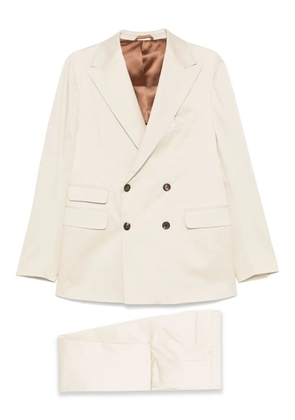 Doppiaa double-breasted suit - Neutrals