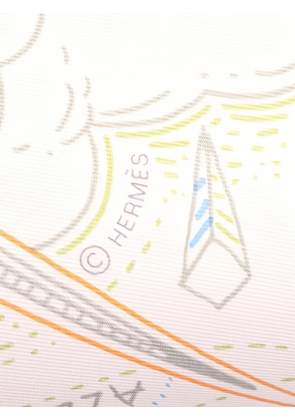 Hermès Pre-Owned 1990s printed silk scarf - Neutrals