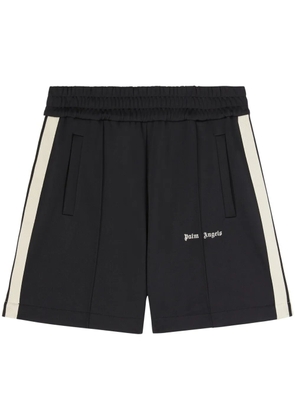 Palm Angels logo-print track shorts - Black
