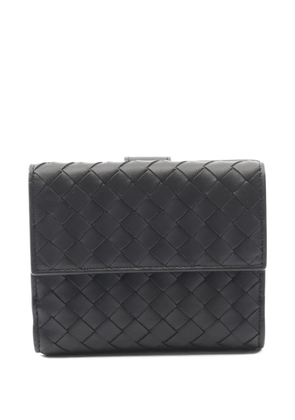 Bottega Veneta Pre-Owned 2020s intrecciato-leather wallet - Black
