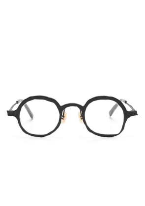 MASAHIROMARUYAMA round-frame titanium glasses - Black
