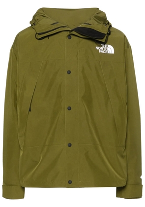 The North Face logo-embroidered hooded jacket - Green