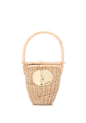Patou wicker bucket bag - Neutrals