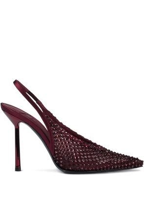 Le Silla 100mm Gilda crystal-embellished slingback pumps - Red