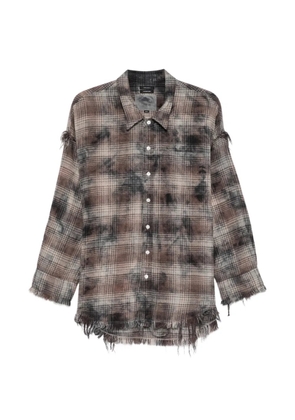 R13 plaid shirt - Grey