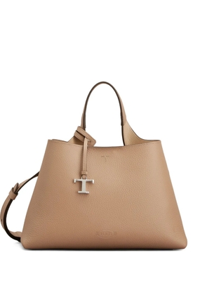 Tod's top handle charm tote bag - Neutrals