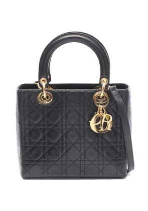 Christian Dior Pre-Owned 2010s Lady Dior leather handbag - Black