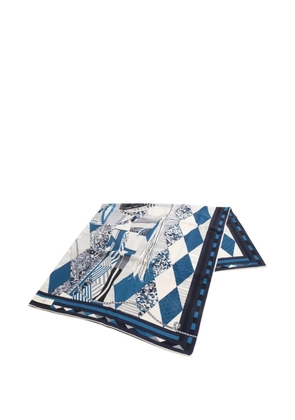 Hermès Pre-Owned 2000s 140 Jean Carre Patchwork Horse scarf - Blue