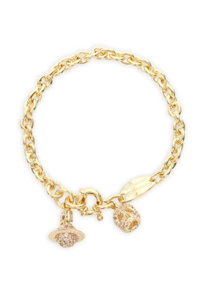 Vivienne Westwood Pre-Owned 2020s Circe charm chain bracelet - Gold