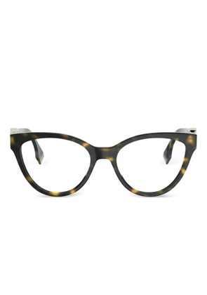 FENDI cat-eye frame glasses - Brown