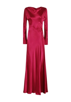 Alberta Ferretti bias-cut maxi dress - Pink
