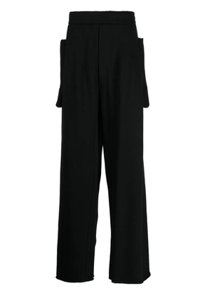 Random Identities detailed-pocket wide-leg trousers - Black