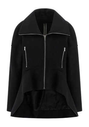 Rick Owens virgin wool oversized coat - Black
