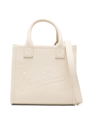 MC2 Saint Barth mini Vanity logo-embossed tote bag - White
