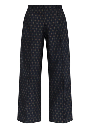 ETRO geometric-print palazzo pants - Blue