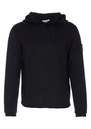 Premiata logo-patch hooded sweater - Black
