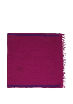 Mila Schon Vintage striped-detail scarf - Pink