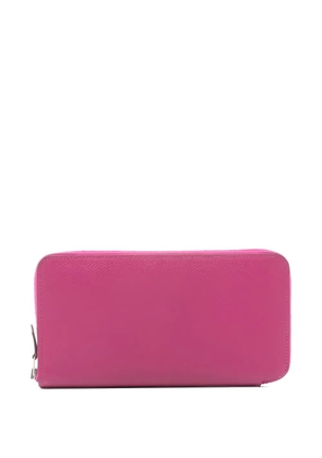 Hermès Pre-Owned 2018 Azap Silkin zip leather wallet - Pink