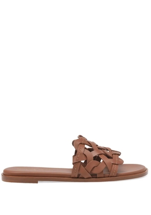 Gianvito Rossi Amalfi slides - Brown