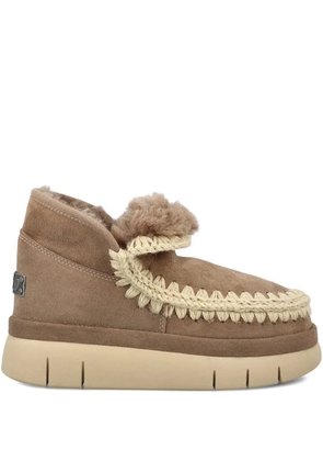 Mou Bounce suede ankle boots - Brown