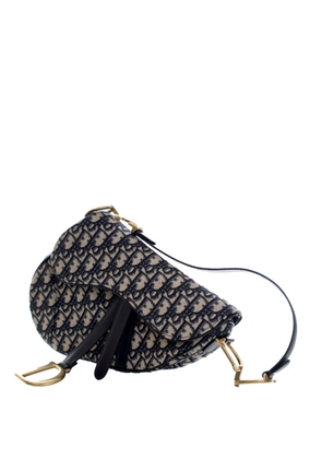 Christian Dior Pre-Owned 2018 Oblique Canvas Saddle Bag shoulder bag - Blue
