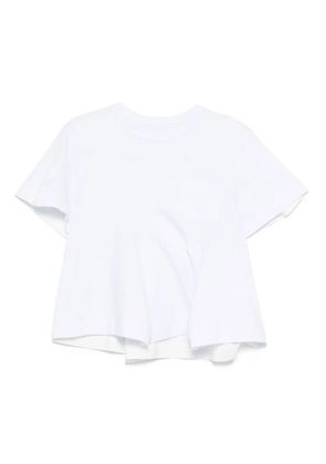 sacai layered cotton T-shirt - White