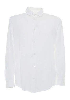 Fedeli long-sleeved cotton shirt - White