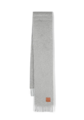 LOEWE Anagram-patch scarf - Grey