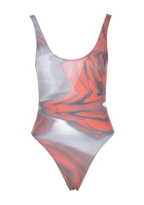 Jean Paul Gaultier printed swimsuit - Red