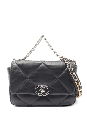 CHANEL Pre-Owned 2021s 19 Flap padded shoulder bag - Black