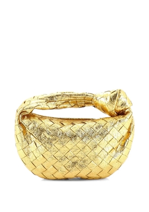 Bottega Veneta Pre-Owned BV Jodie Metallic Intrecciato Nappa Mini hobo bag - Gold