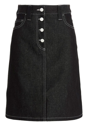 Sunnei denim midi skirt - Black