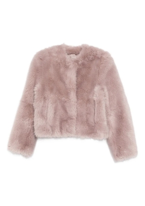 STAND STUDIO Halle faux fur jacket - Pink