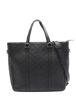 Louis Vuitton Pre-Owned 2014 PM Tadao damier leather tote bag - Black