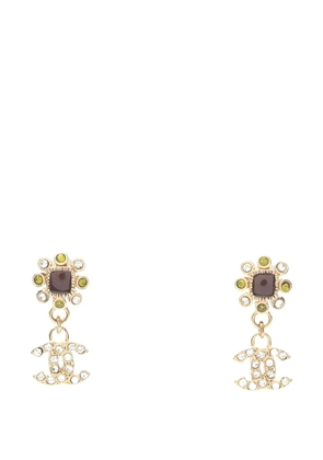 CHANEL Pre-Owned 1986-1988 Coco Mark pendant earrings - Gold