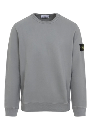 Stone Island logo-patch crew-neck sweater - Grey