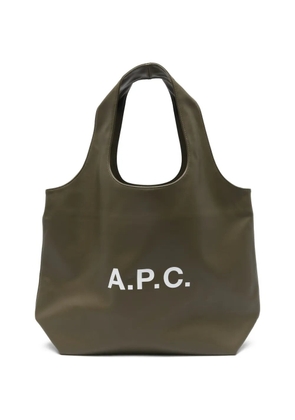 A.P.C. logo shoulder bag - Green
