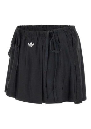 adidas elasticated pleated mini skirt - Black